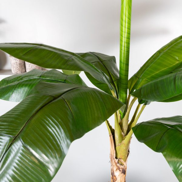 Kunstplant Bananenplant 135 cm blad