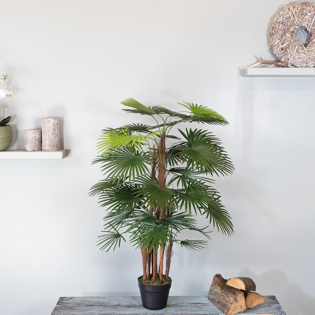 Kunstplant Rhapis palm 110 cm